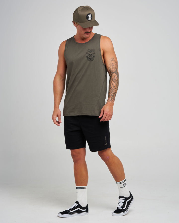 ANCHOR SKULL | TANK - CHARCOAL