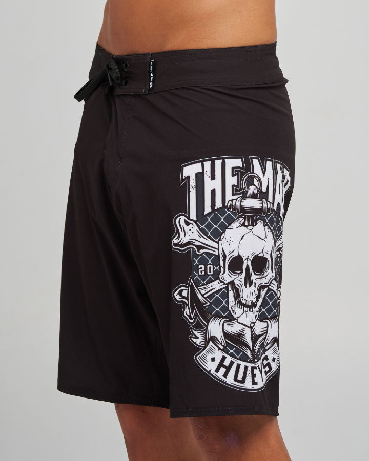 ANCHOR SKULL | 20" BOARDSHORT - BLACK