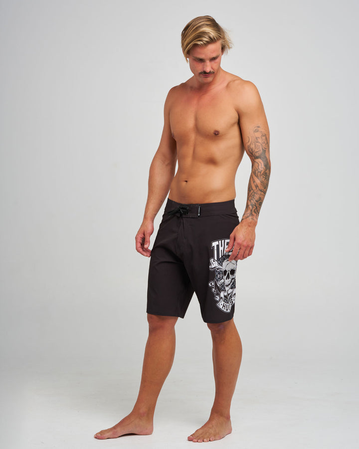 ANCHOR SKULL | 20" BOARDSHORT - BLACK