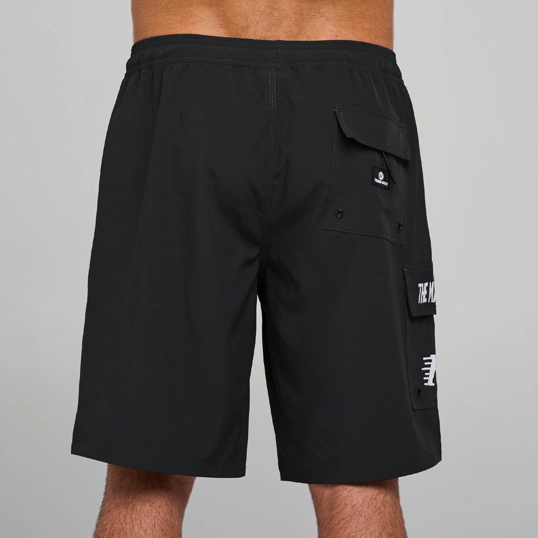 BEACHED AGAIN | 20" BOARDSHORT - BLACK