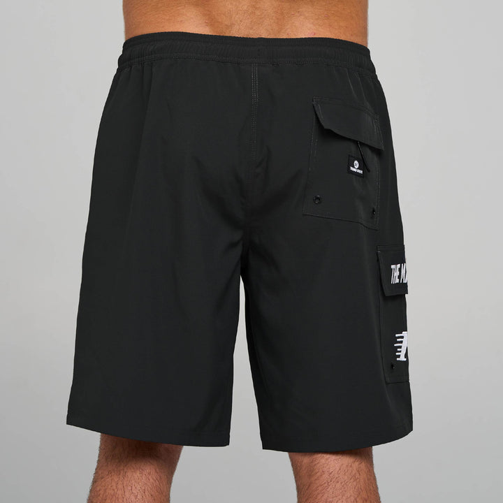 BEACHED AGAIN | 20" BOARDSHORT - BLACK