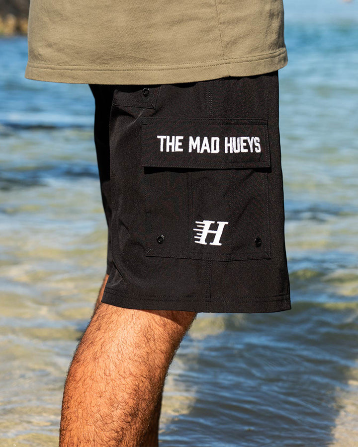 BEACHED AGAIN | 20" BOARDSHORT - BLACK
