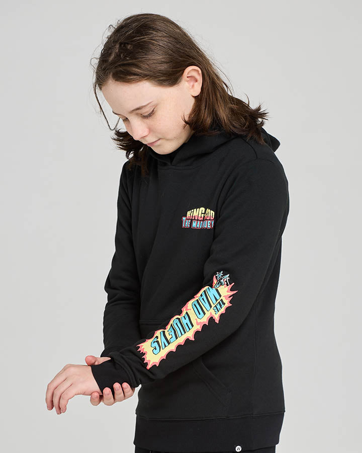 KING COD | YOUTH PULLOVER - BLACK