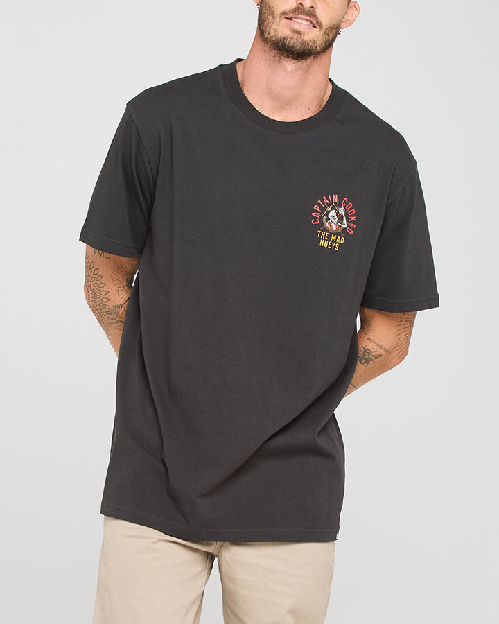 CAPTAIN COOKED | SS TEE - VINTAGE BLACK