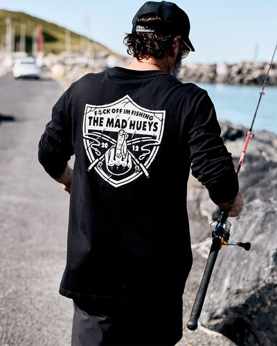 NPS Fishing - The Mad Hueys Logo Long Sleeve T-Shirt