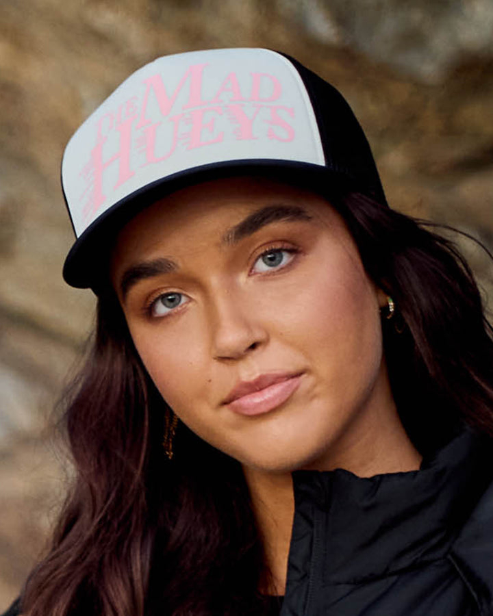 SPEEDING HUEYS | WOMENS FOAM TRUCKER - WHITE