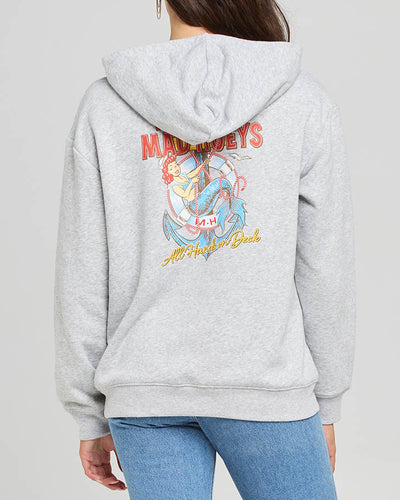 ALL HANDS ON DECK | WOMENS PULLOVER - GREY MARLE