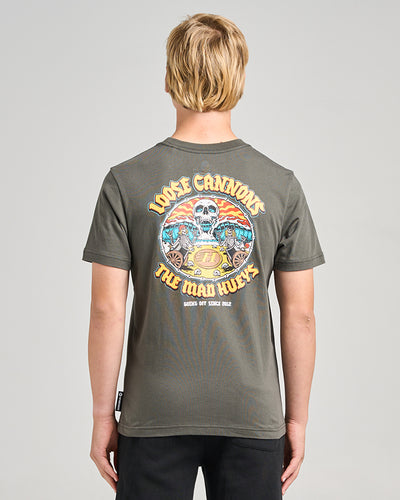 LOOSE CANNONS | YOUTH SS TEE - CHARCOAL