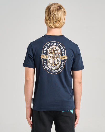 LIVING ANCHOR | YOUTH SS TEE - NAVY