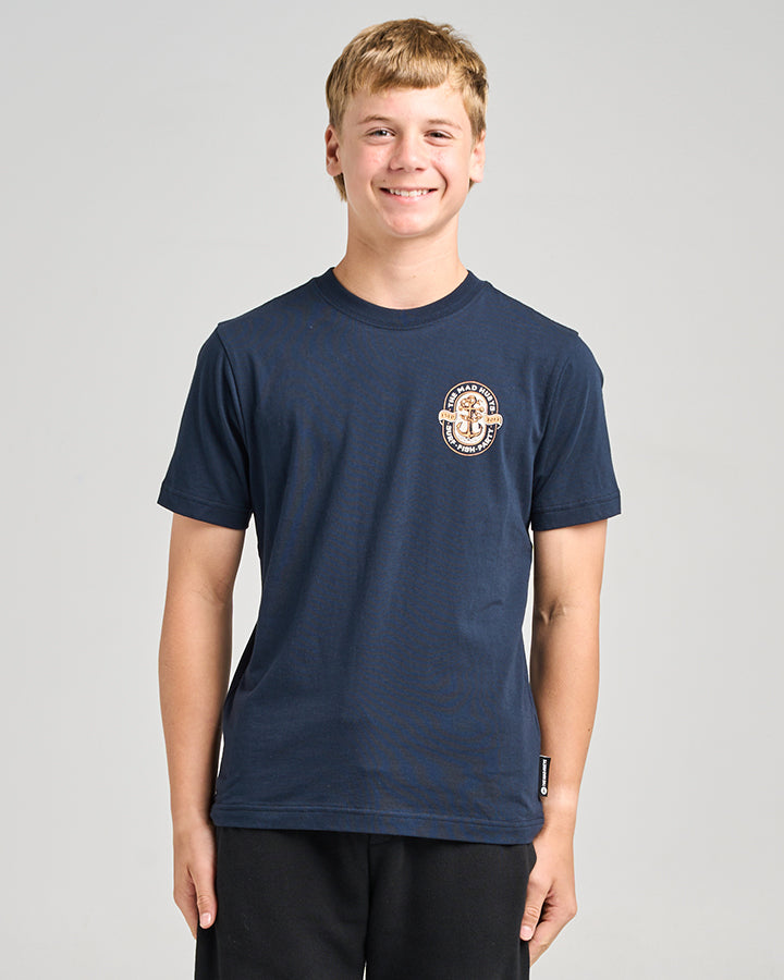 LIVING ANCHOR | YOUTH SS TEE - NAVY