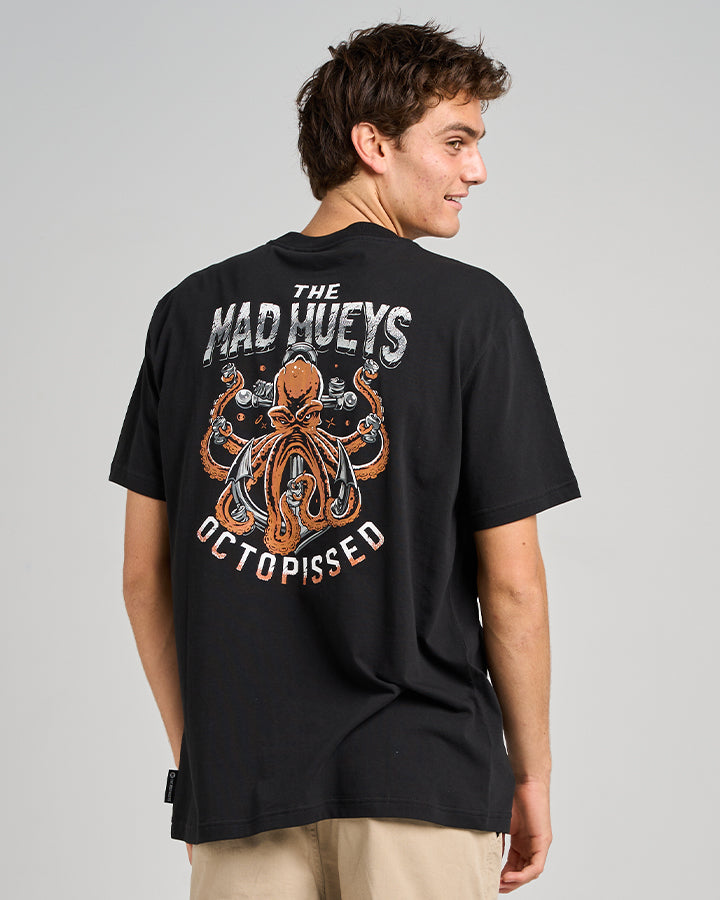 ANCHOR OCTOPISSED | SS TEE - BLACK