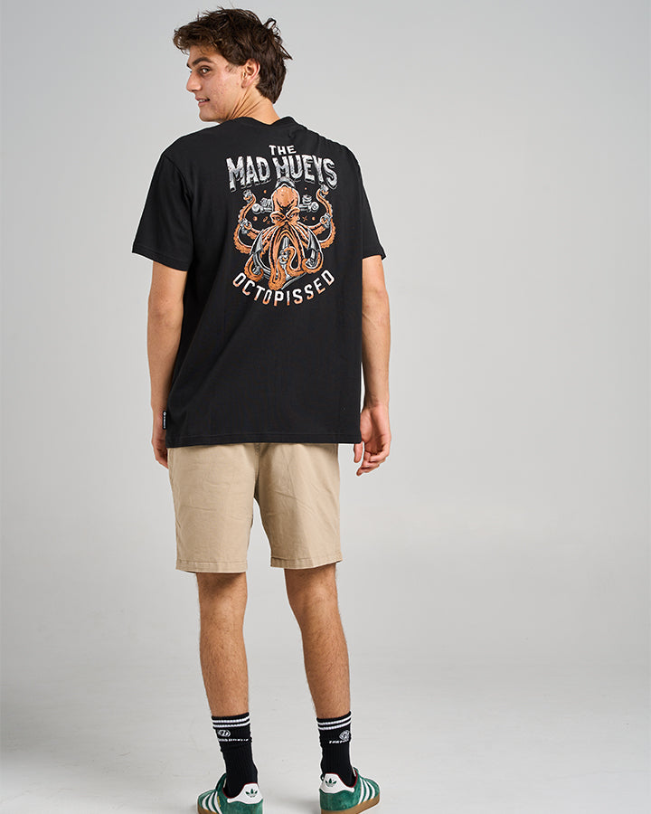 ANCHOR OCTOPISSED | SS TEE - BLACK