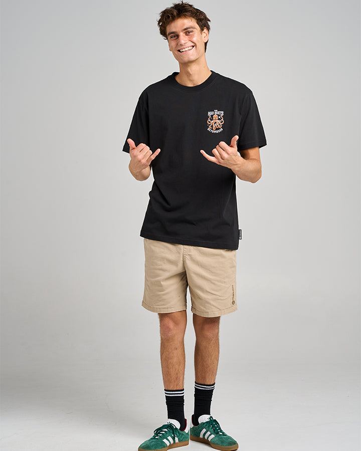 ANCHOR OCTOPISSED | SS TEE - BLACK
