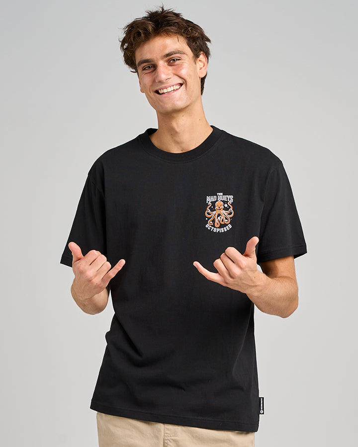 ANCHOR OCTOPISSED | SS TEE - BLACK