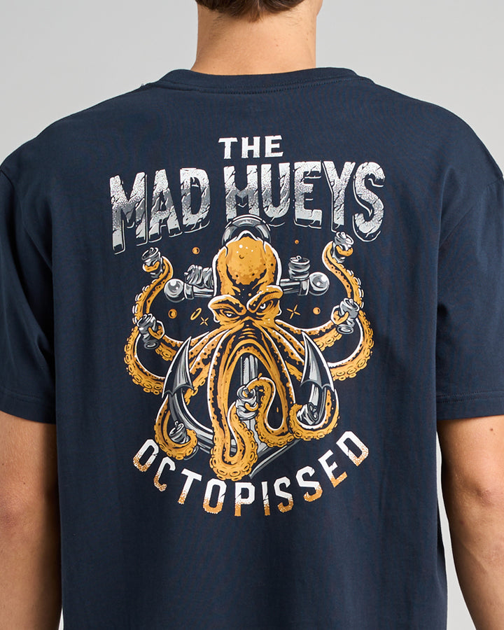 ANCHOR OCTOPISSED | SS TEE - NAVY