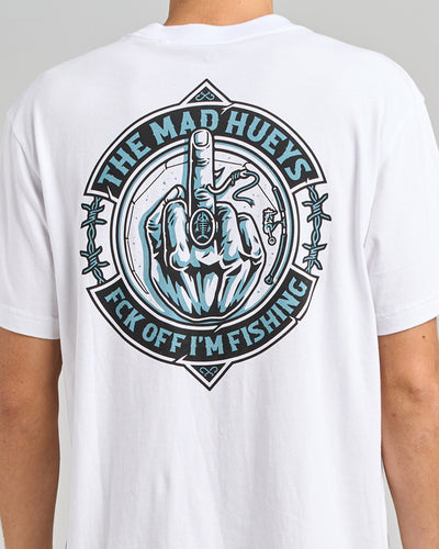 FK OFF FISH ON | SS TEE - WHITE