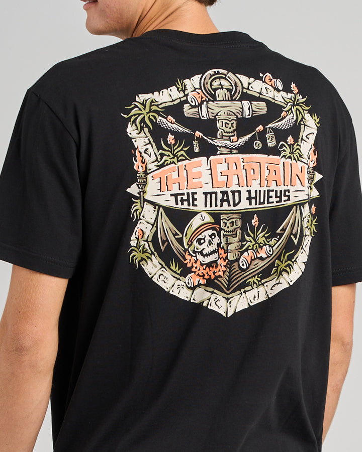 THE TIKI CAPTAIN | SS TEE - BLACK