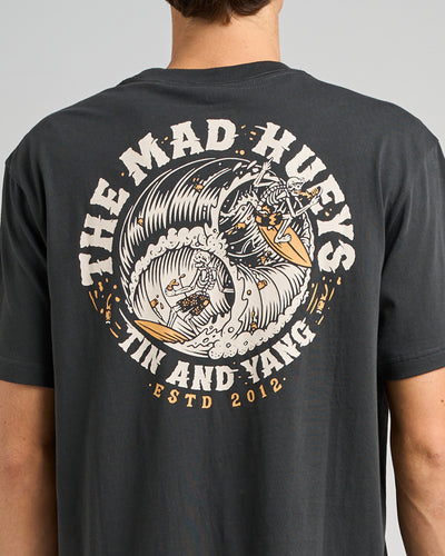 TIN AND YANG | SS TEE - VINTAGE BLACK