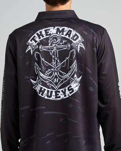 DROP ANCHOR | UPF 50+ FISHING JERSEY - BLACK