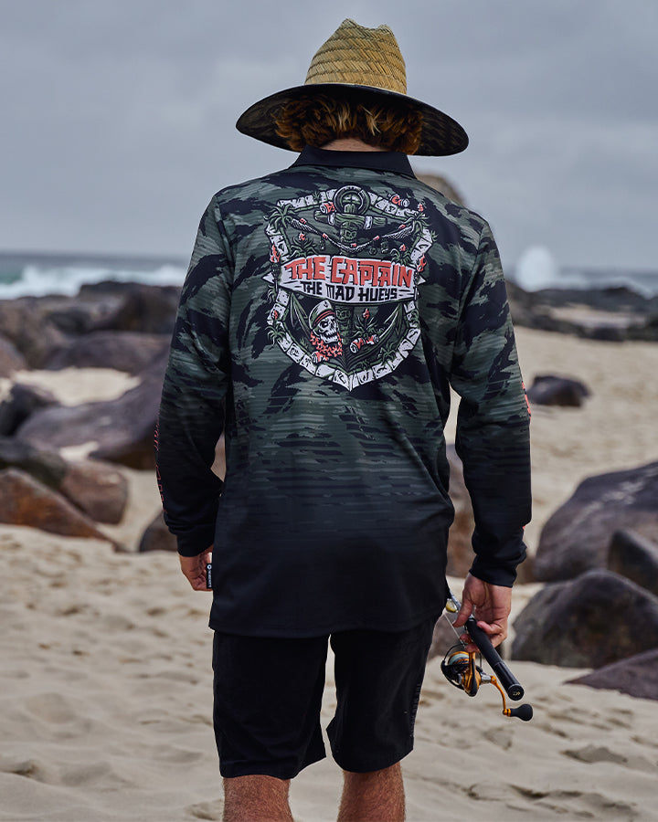 THE TIKI CAPTAIN | UPF 50+ FISHING JERSEY - OLIVE