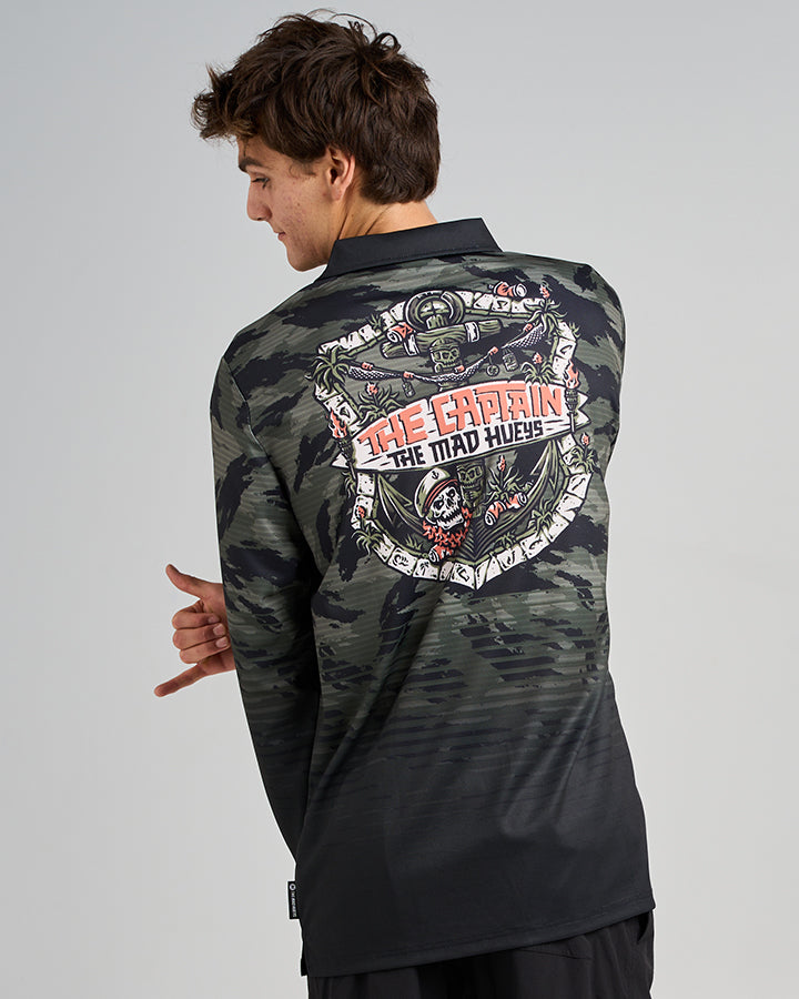 THE TIKI CAPTAIN | UPF 50+ FISHING JERSEY - OLIVE