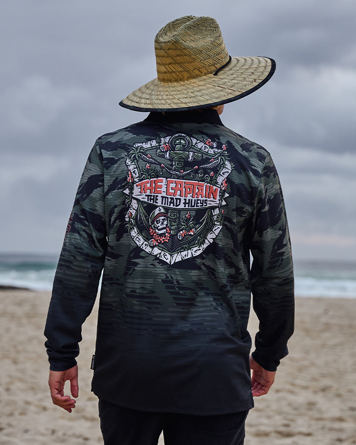 THE TIKI CAPTAIN | UPF 50+ FISHING JERSEY - OLIVE