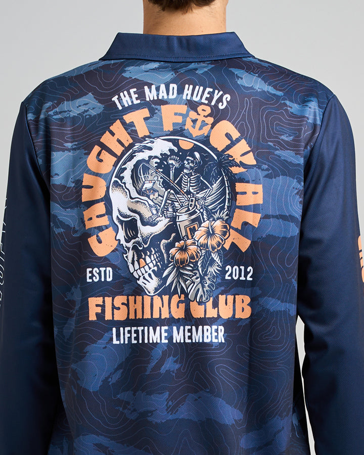 TROPIC CAUGHT FK ALL | UPF 50+ FISHING JERSEY - NAVY