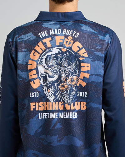 TROPIC CAUGHT FK ALL | UPF 50+ FISHING JERSEY - NAVY