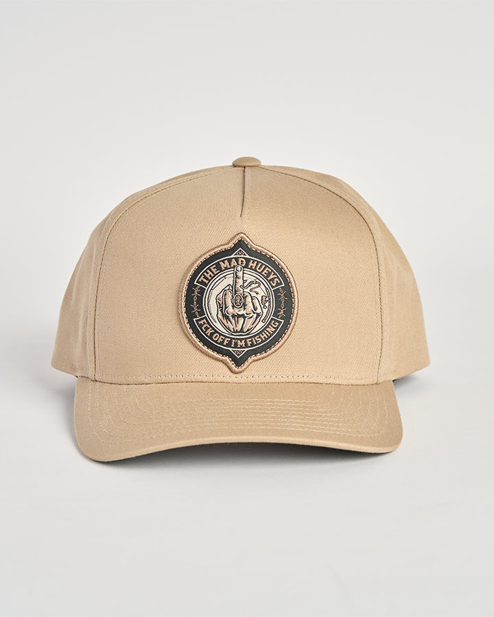 FK OFF FISH ON | TWILL SNAPBACK - TAN