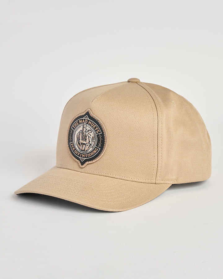 FK OFF FISH ON | TWILL SNAPBACK - TAN