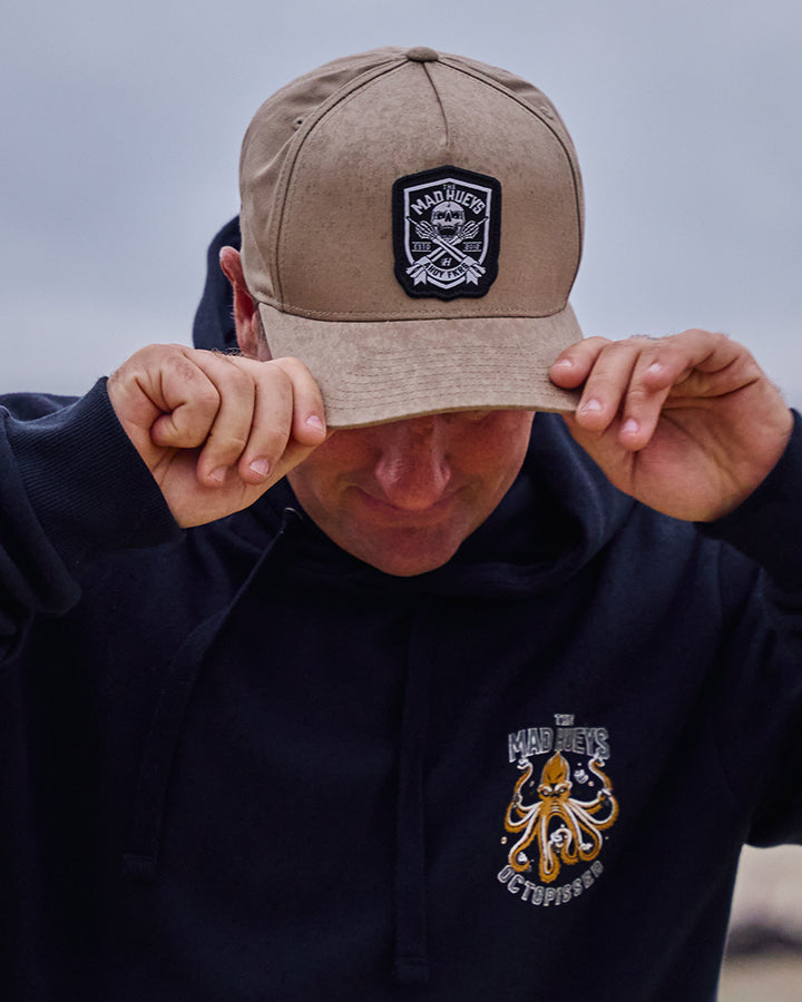 AHOY FKRS SHIELD | TWILL SNAPBACK - TAN