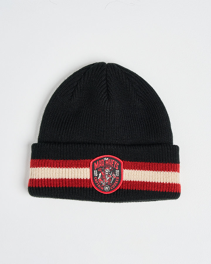 THE CAPTAINS COOKED | RELAXED FIT BEANIE - BLACK