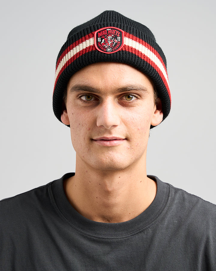THE CAPTAINS COOKED | RELAXED FIT BEANIE - BLACK
