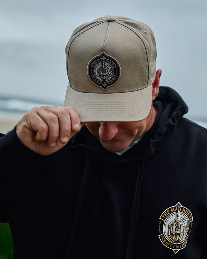 FK OFF FISH ON | TWILL SNAPBACK - TAN