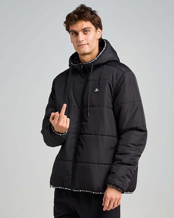 HURRICANE | PUFFER JACKET - BLACK