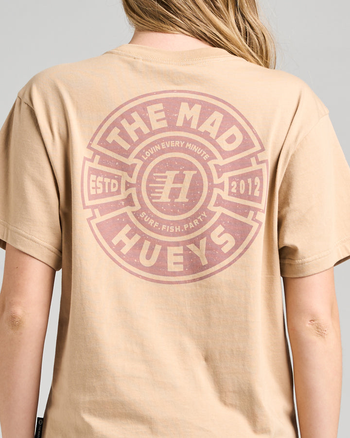 MAD SERIES | WOMENS SS TEE - LATTE