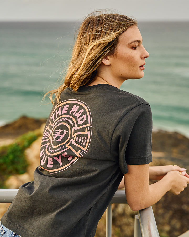 MAD SERIES | WOMENS SS TEE - VINTAGE BLACK