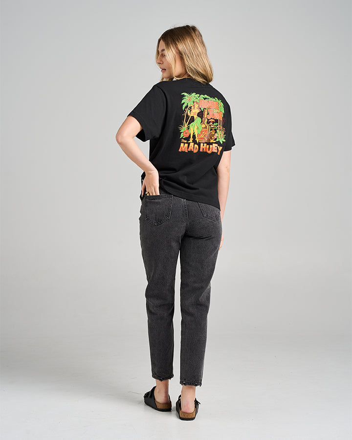 RUMBLE JUNGLE | WOMENS SS TEE - BLACK