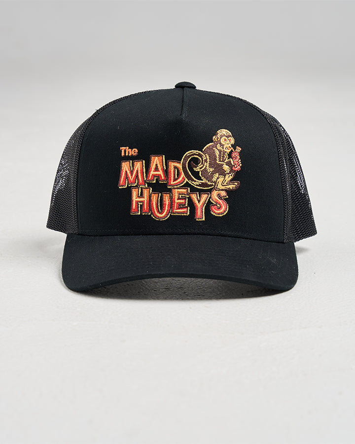 RUMBLE JUNGLE | WOMENS TWILL TRUCKER - BLACK