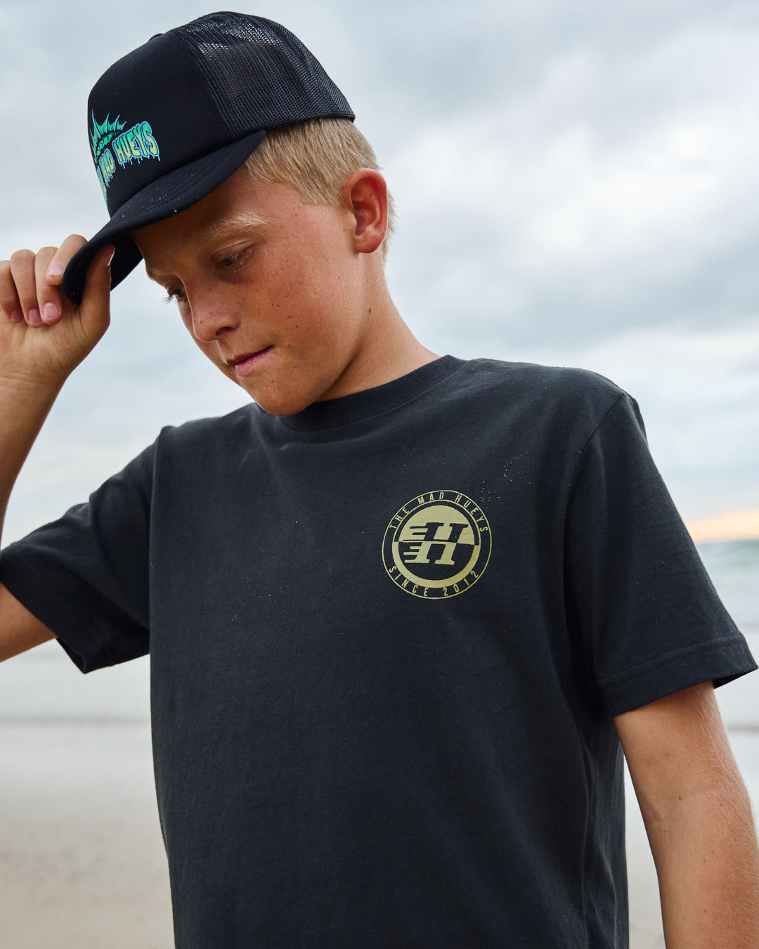 H SERIES SPLIT | YOUTH SS TEE - VINTAGE BLACK