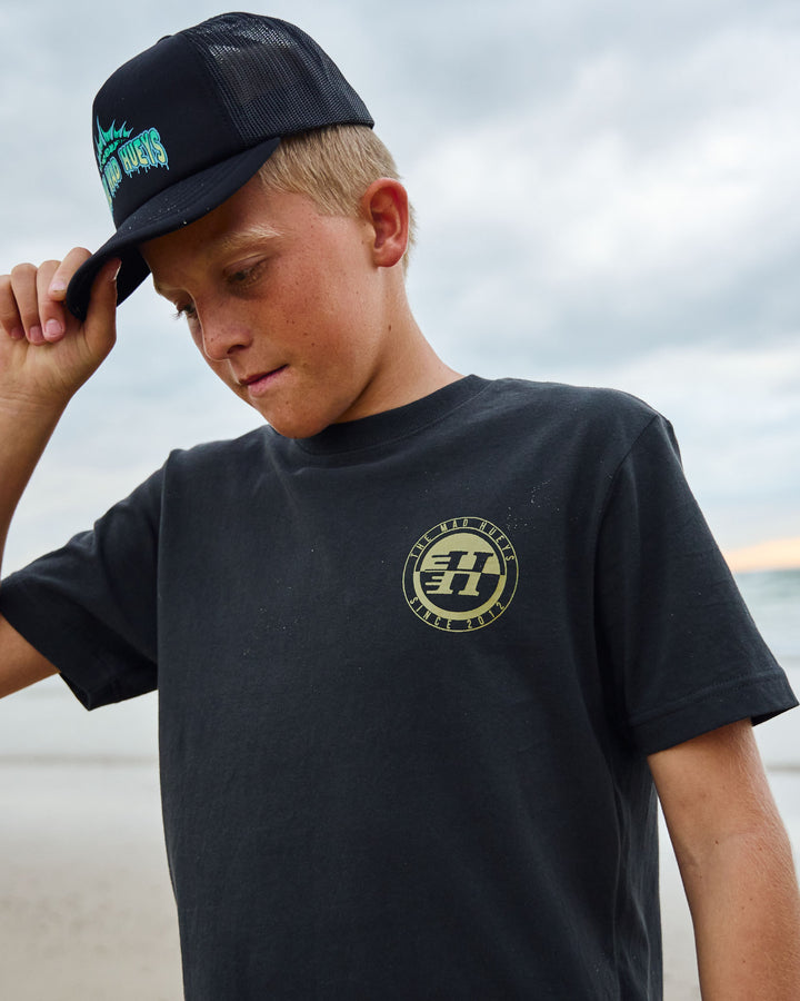 H SERIES SPLIT | YOUTH SS TEE - VINTAGE BLACK
