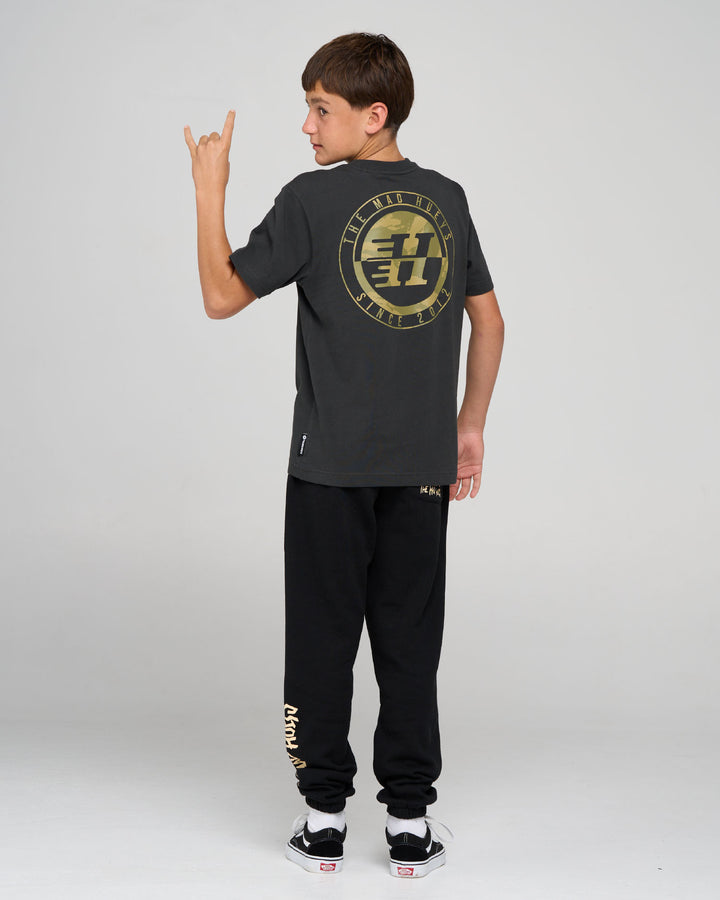 H SERIES SPLIT | YOUTH SS TEE - VINTAGE BLACK