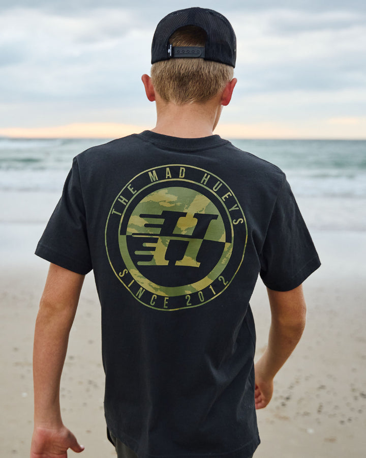 H SERIES SPLIT | YOUTH SS TEE - VINTAGE BLACK