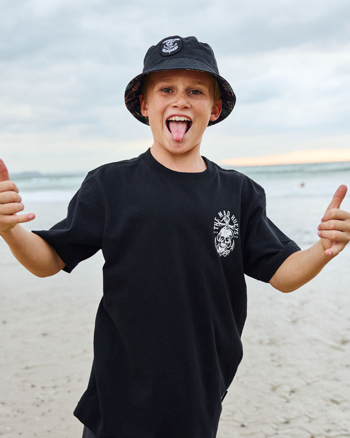 ROPE SKULL ANCHOR | YOUTH SS TEE - BLACK