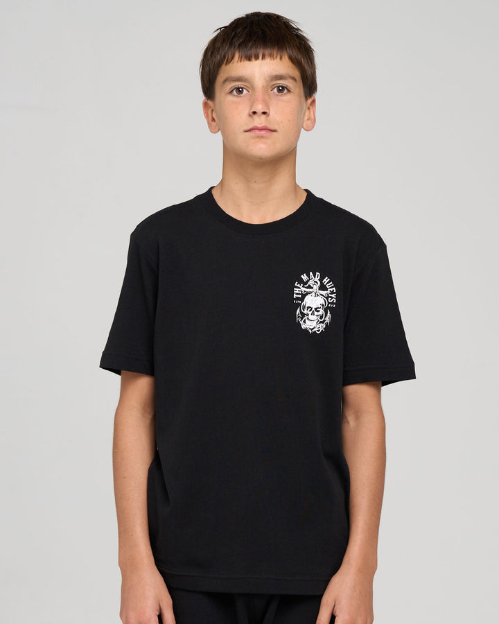 ROPE SKULL ANCHOR | YOUTH SS TEE - BLACK