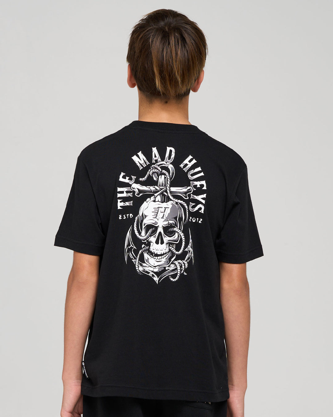 ROPE SKULL ANCHOR | YOUTH SS TEE - BLACK