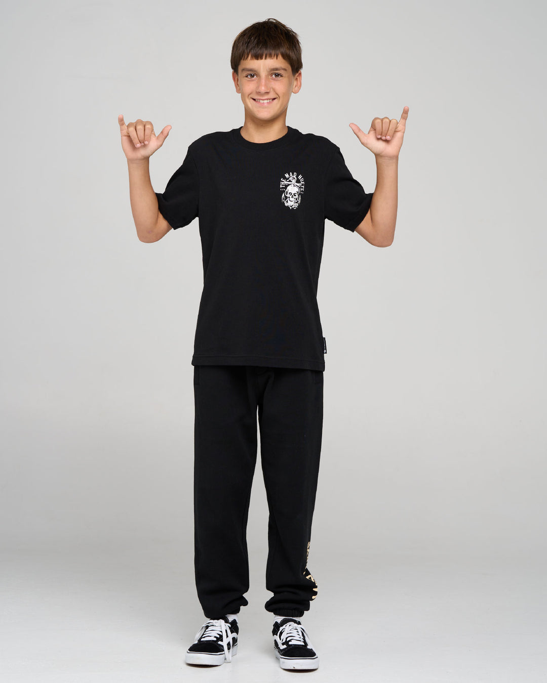 ROPE SKULL ANCHOR | YOUTH SS TEE - BLACK