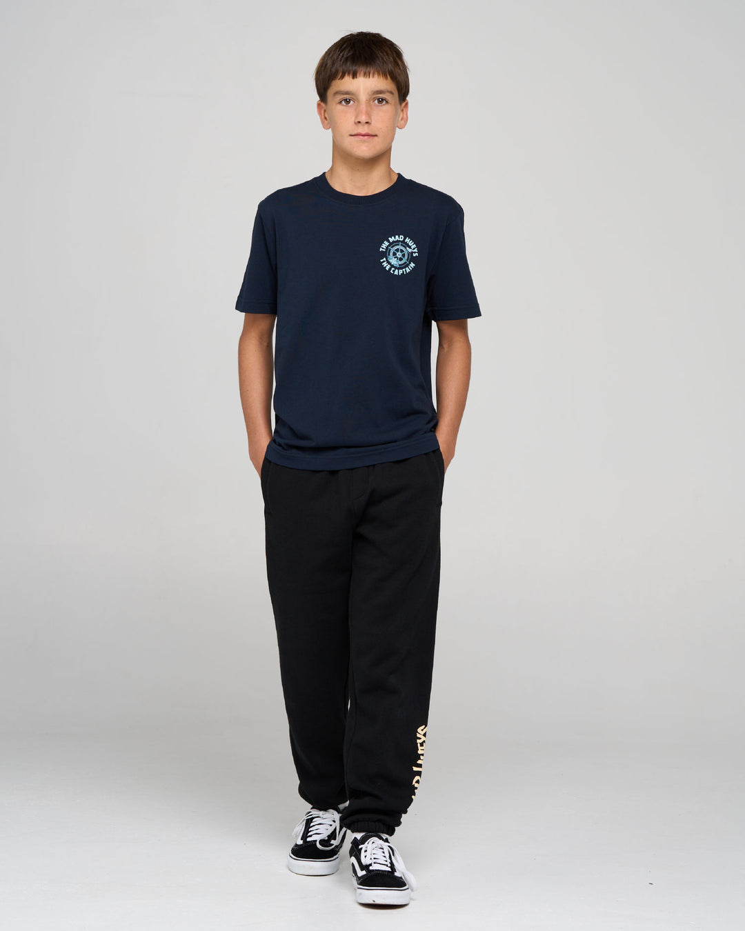CAPTAIN TWO FACED | YOUTH SS TEE - NAVY