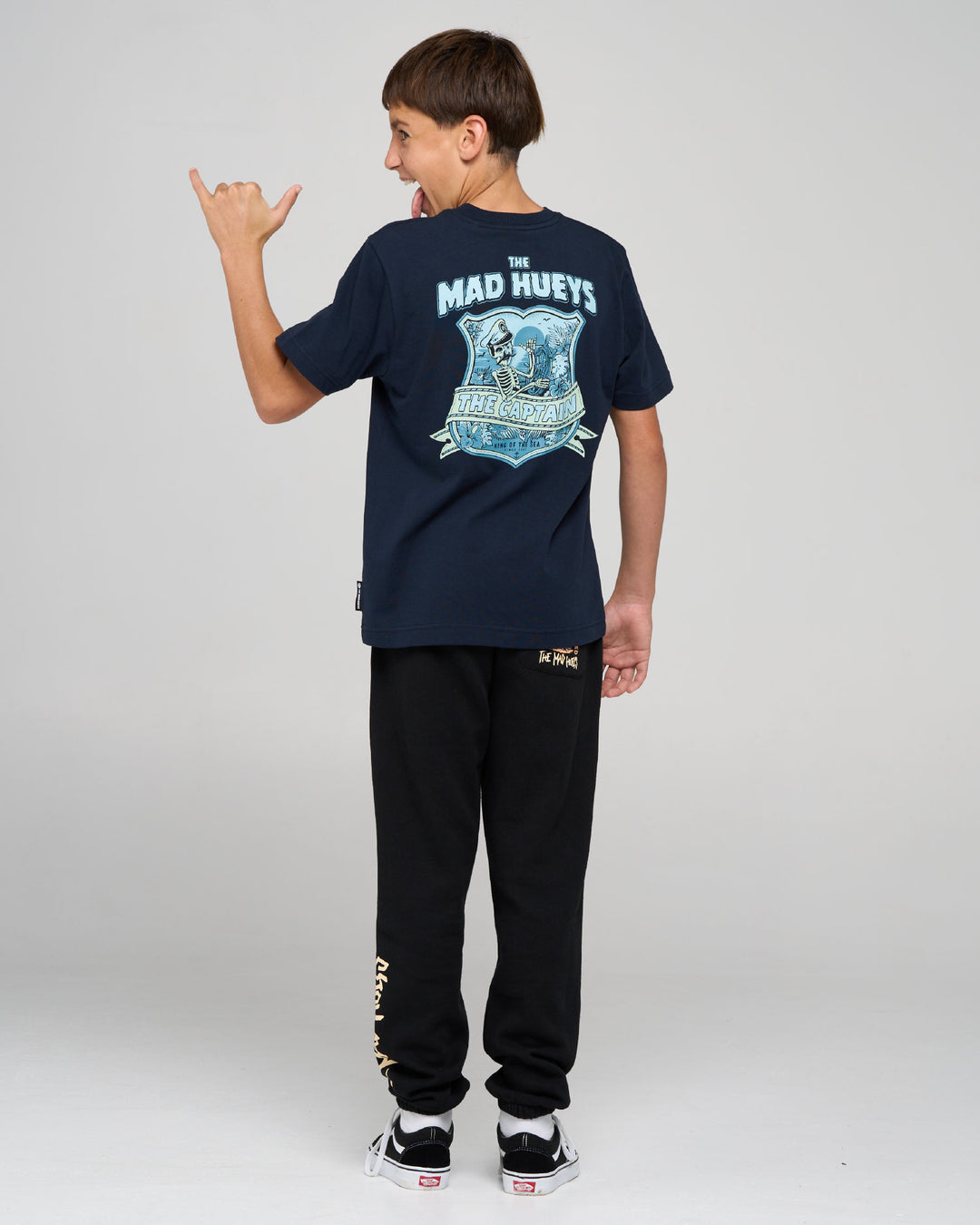 CAPTAIN TWO FACED | YOUTH SS TEE - NAVY