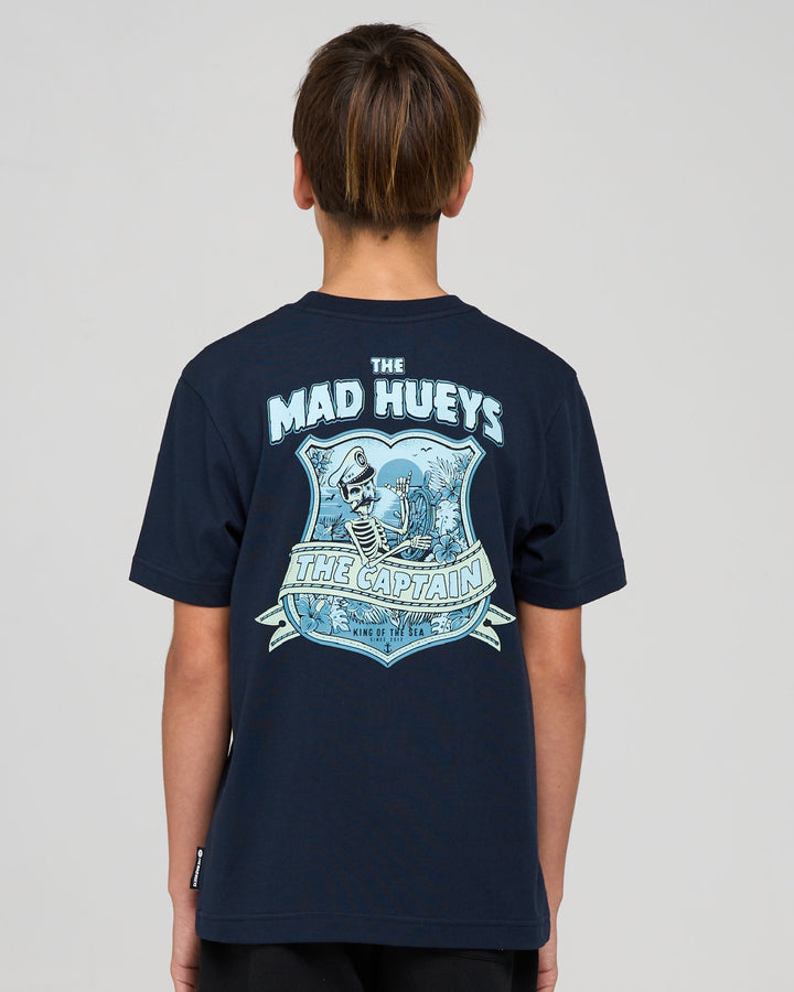 CAPTAIN TWO FACED | YOUTH SS TEE - NAVY